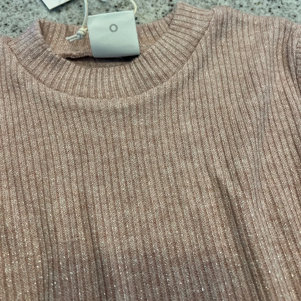 Zara Kids Ribbed Matching Set in Light Mauve Pink